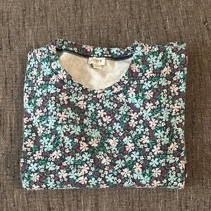 J. Crew Multicolor Floral Blouse